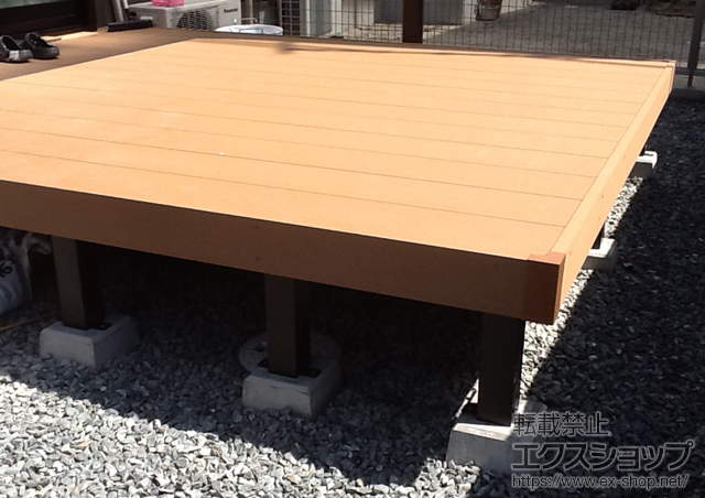 福岡県福岡市ののウッドデッキ リウッドデッキ200 施工例