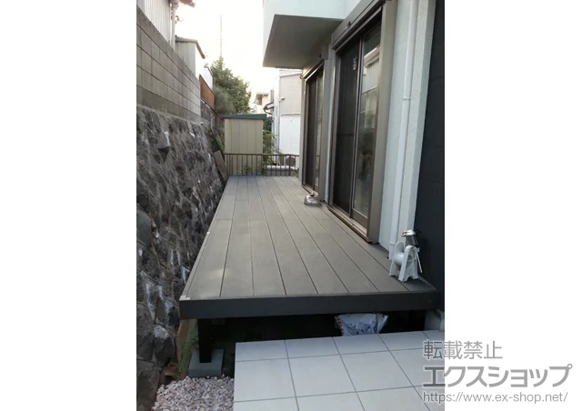 神奈川県横浜市のYKKAPのウッドデッキ リウッドデッキ200 施工例