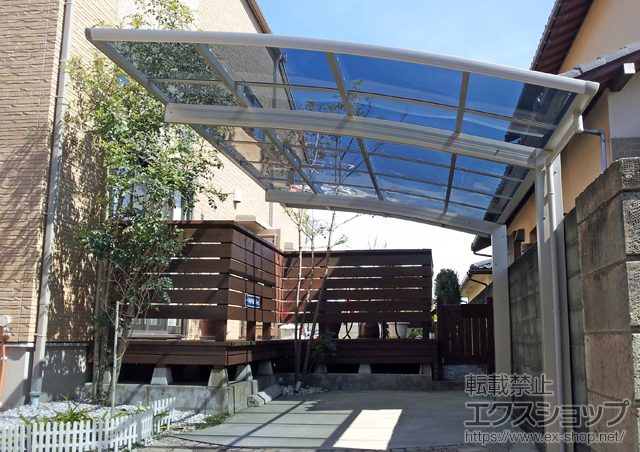 神奈川県鎌倉市ののカーポート プレシオスポート 積雪〜20cm対応 施工例