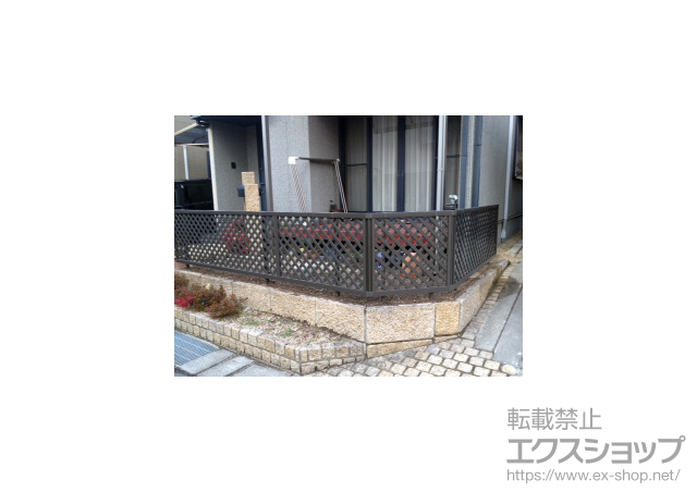 岡山県岡山市ののフェンス・柵 シャレオR11型フェンス 施工例