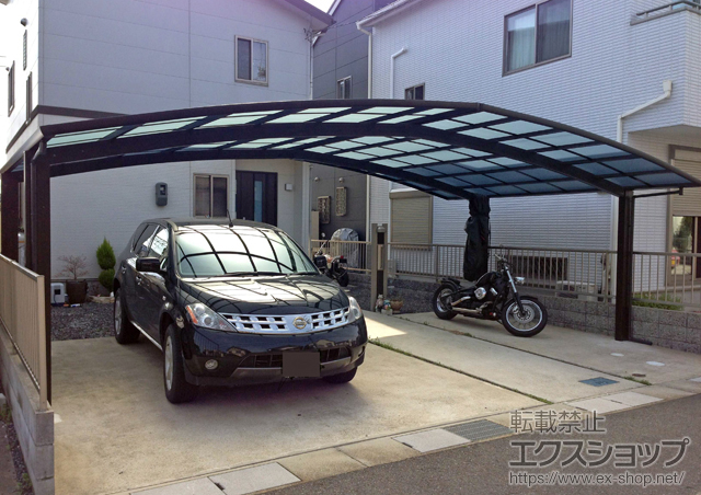 滋賀県草津市ののカーポート レイナトリプルポート 積雪〜20ｃｍ対応 施工例