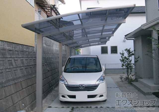 福岡県大野城市ののカーポート プレシオスポート 縦連棟 積雪〜20cm対応 施工例