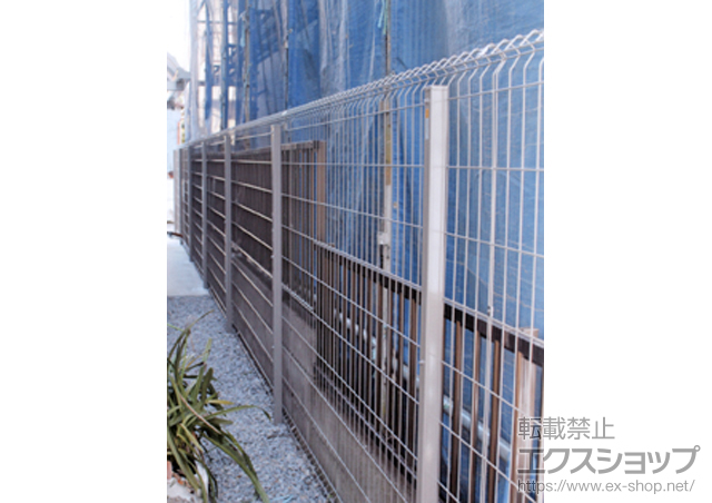 東京都荒川区ののフェンス・柵 イーネットフェンス1F型 自由柱タイプ 施工例