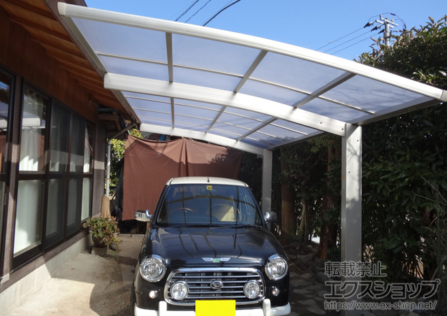 宮崎県東臼杵郡美郷町ののカーポート プレシオスポート 積雪〜20cm対応 施工例