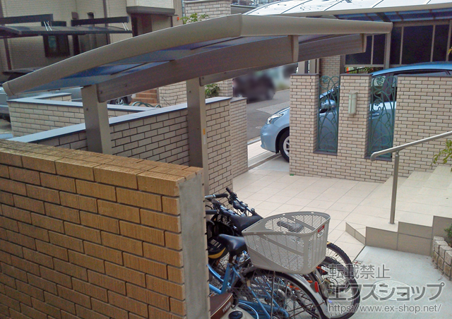 千葉県柏市ののサイクルポート・駐輪場 レイナポートグランミニ 積雪〜20cm対応 施工例