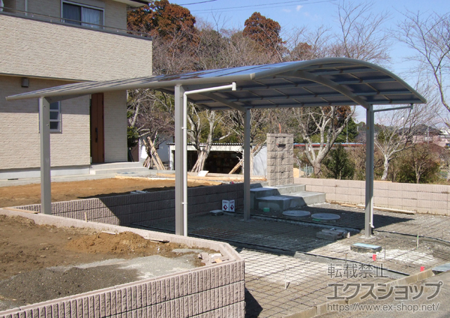 千葉県茂原市ののカーポート レイナツインポート 積雪〜20cm対応 施工例