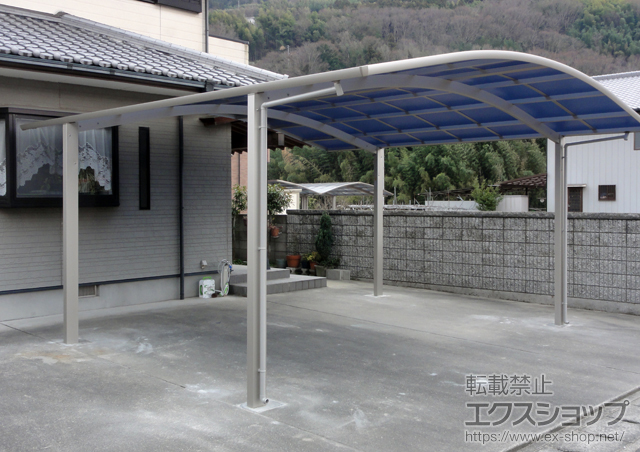 徳島県穴吹町ののカーポート レイナツインポート 積雪〜20cm対応 施工例