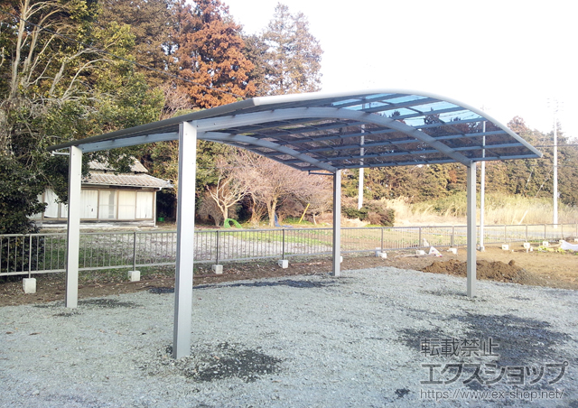 茨城県小美玉市ののカーポート レイナツインポート 積雪〜20cm対応 施工例