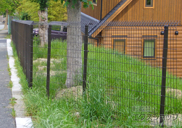 奈良県生駒郡三郷町ののフェンス・柵 メッシュフェンスG10-R 施工例
