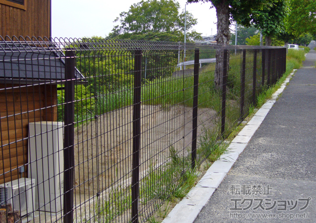 奈良県生駒郡三郷町ののフェンス・柵 メッシュフェンスG10 施工例