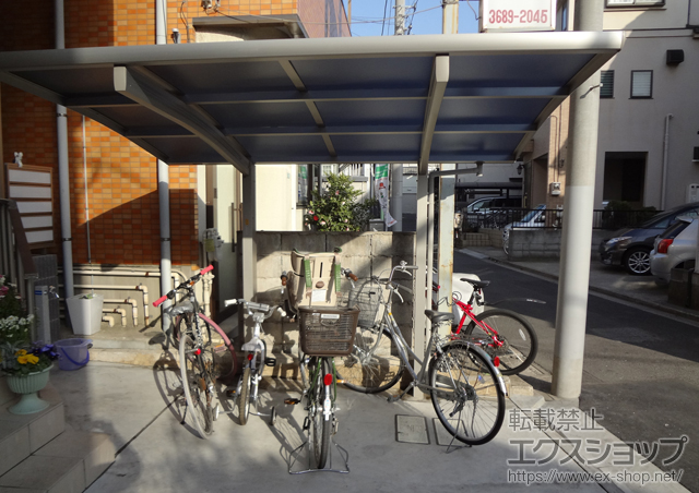 東京都江戸川区ののサイクルポート・駐輪場 レイナポート ミニ　積雪〜20cm対応 施工例