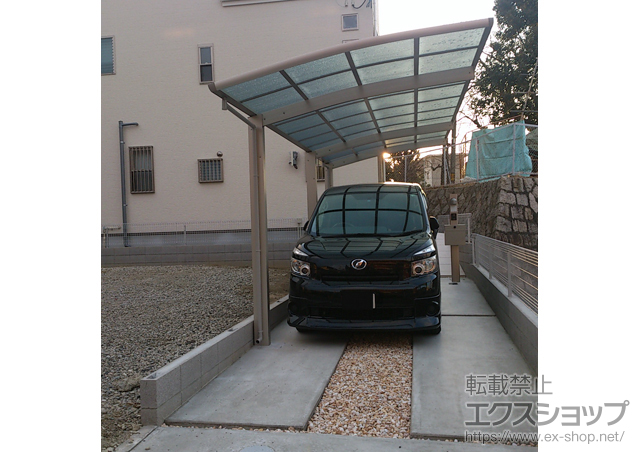 大阪府池田市ののカーポート レイナポート 延長 積雪〜20cm対応 施工例