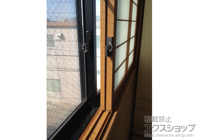 神奈川県川崎市のの二重窓（内窓） プラメイクE 引違い窓 2枚建 施工例