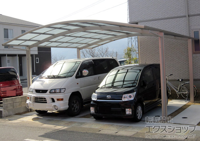 佐賀県伊万里市ののカーポート レイナツインポート 積雪〜20cm対応 施工例