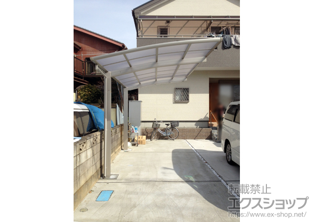 埼玉県三郷市ののカーポート レイナポート 積雪〜20cm対応 施工例