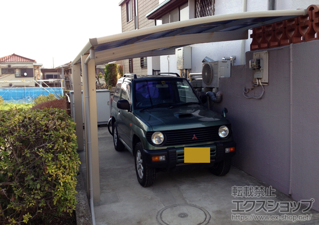 神奈川県川崎市ののカーポート プレシオスポート 積雪〜20cm対応 施工例