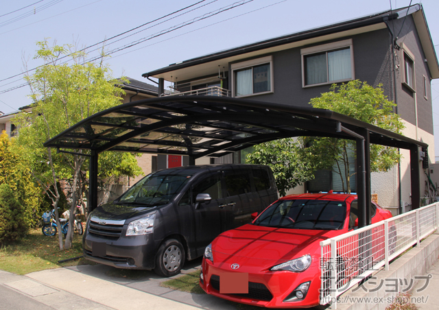 鹿児島県霧島市ののカーポート レイナツインポート 積雪〜20cm対応 施工例