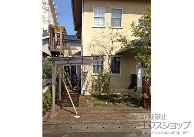 京都府京都市のLIXIL リクシル(TOEX)のサイクルポート・自転車置き場 アーキフィット ミニ 積雪～20cm対応 施工例