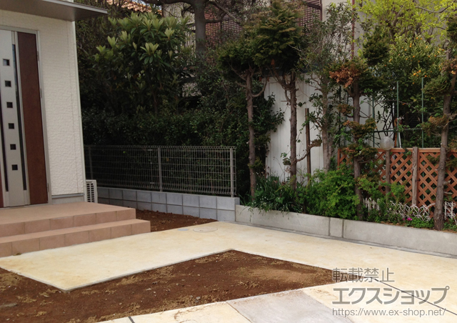 千葉県袖ケ浦市ののフェンス・柵 ニュー・プロ メッシュ1Ｆ型 自由支柱タイプ 施工例