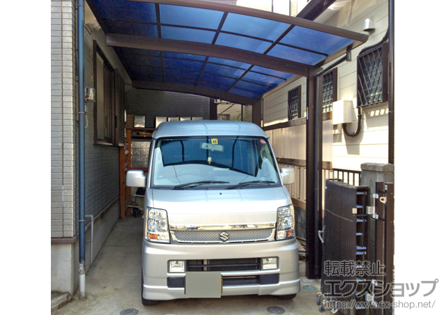 埼玉県久喜市ののカーポート プレシオスポート 積雪〜20cm対応 施工例