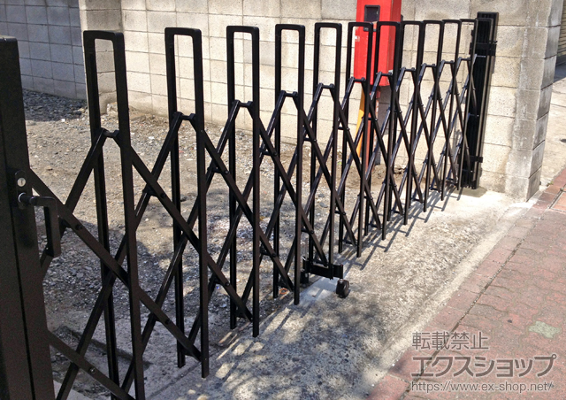 東京都大田区池ののカーゲート トリップゲート PＢ型 ノンレール 片開き 施工例