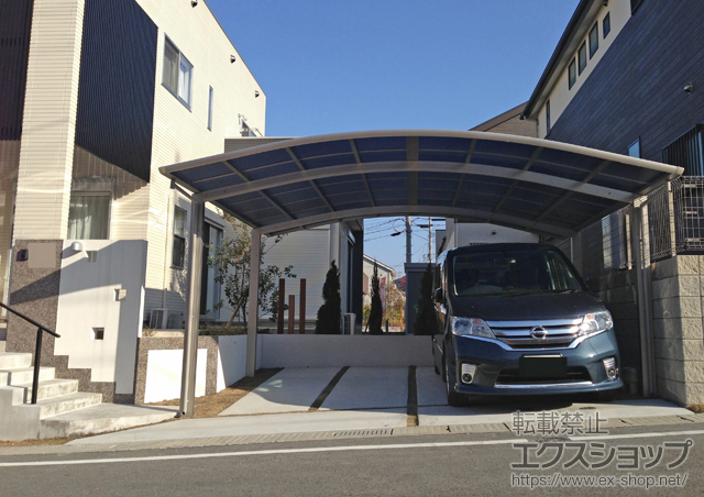 福岡県春日市ののカーポート レイナツインポート 積雪〜20cm対応 施工例