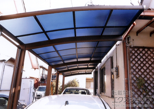 茨城県取手市ののカーポート プレシオスポート 縦連棟 積雪〜20cm対応 施工例