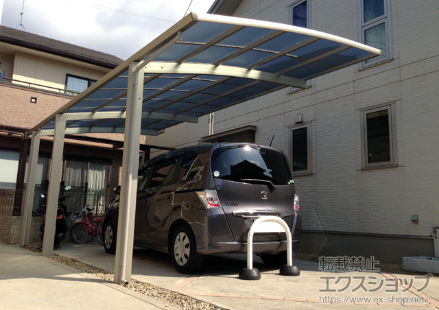 広島県呉市ののカーポート レイナポート 延長 積雪〜20cm対応 施工例