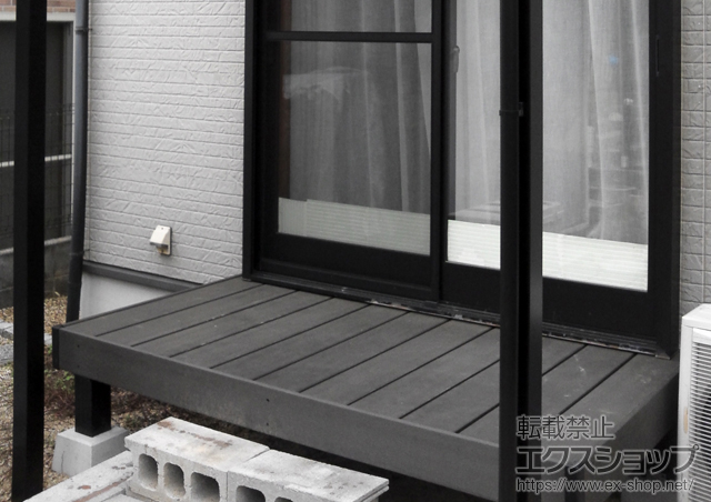 滋賀県大津市ののウッドデッキ ひとと木 薄桁タイプ 施工例