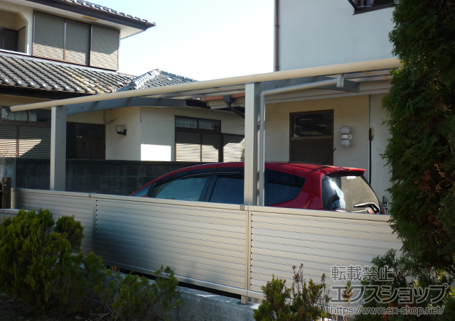 栃木県塩谷郡高根沢町ののカーポート レイナポート 積雪〜20cm対応 施工例