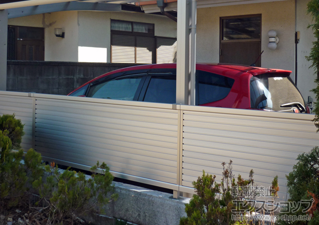 栃木県塩谷郡高根沢町ののフェンス・柵 エクスラインフェンス7型 施工例