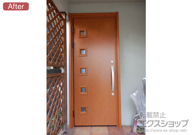 東京都世田谷区のの玄関ドア ラフォースR2玄関ドア 54型 片開きドア　断熱K4仕様 施工例