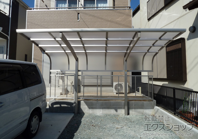 静岡県浜松市ののカーポート レイナキャップポート 積雪〜20cm対応 施工例