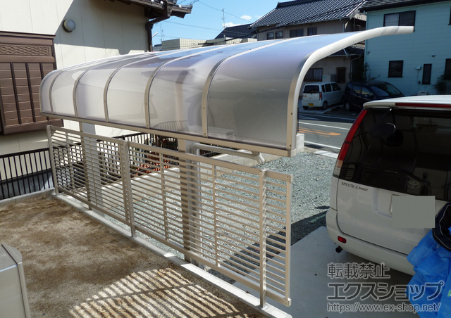 静岡県浜松市ののフェンス・柵 エクスラインフェンス12型 自由柱タイプ 施工例