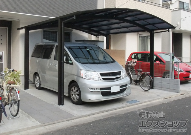 東京都練馬区ののカーポート プレシオスポート M合掌 積雪〜20cm対応 施工例