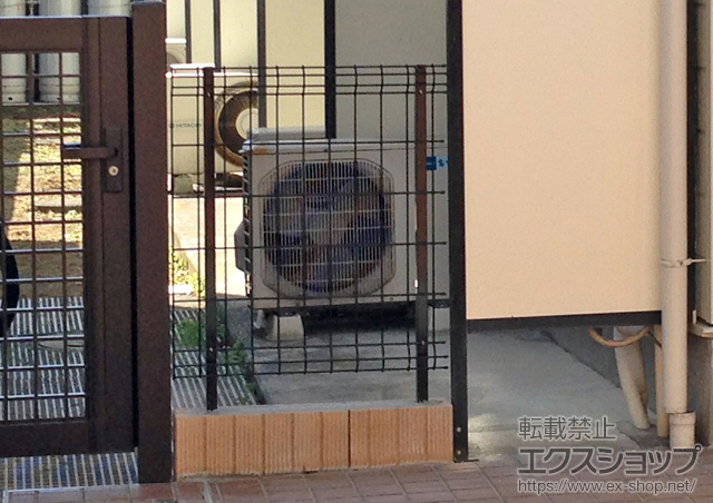 神奈川県藤沢市ののフェンス・柵 ハイグリッドフェンスUF8型 フリーポールタイプ 施工例