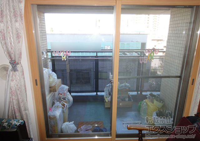 東京都豊島区のの二重窓（内窓） インプラス ダストバリア仕様 引違い窓2枚建 施工例