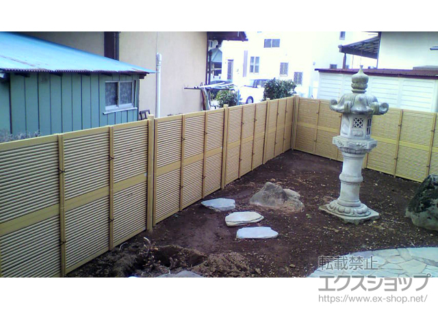 千葉県柏市ののフェンス・柵 京香 御簾垣 ユニット型 間仕切りタイプ 両面仕様 施工例