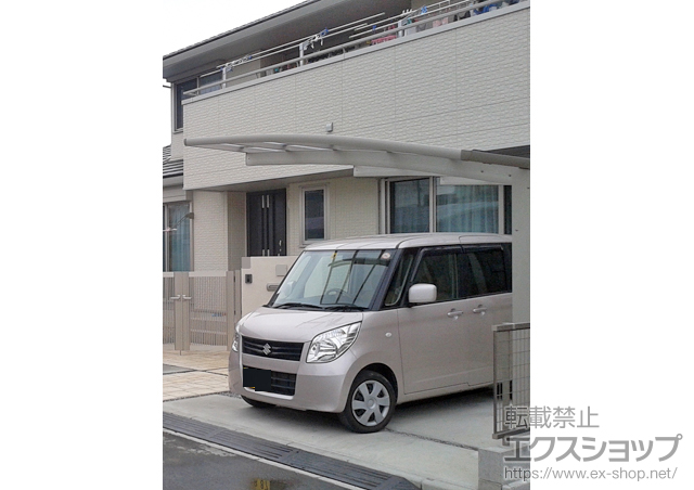 三重県伊賀市ののカーポート レイナポートZ 積雪〜20cm対応+レイナポートZ用 屋根ふき材補強部品 施工例