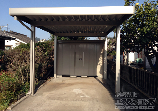 鹿児島県姶良市ののカーポート レオンポートneo 積雪〜50cm対応 施工例