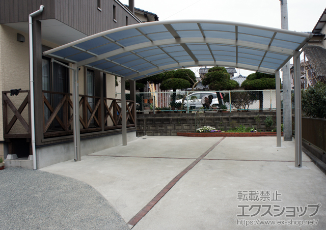 熊本県熊本市ののカーポート レイナツインポート 積雪〜20cm対応 施工例
