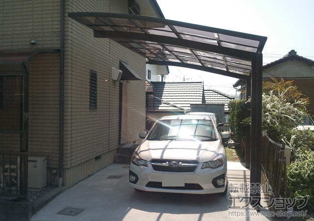 愛知県豊田市のLIXIL リクシル（トステム）のカーポート カーブポートシグマIII 積雪〜30cm対応 施工例