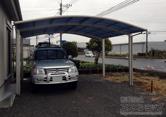 宮崎県都城市ののカーポート レイナツインポート 積雪〜20cm対応 施工例