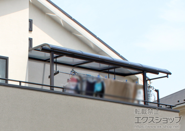 東京都多摩市ののバルコニー・ベランダ屋根 ヴェクターテラス R型 屋根タイプ 単体 積雪〜20cm対応 施工例