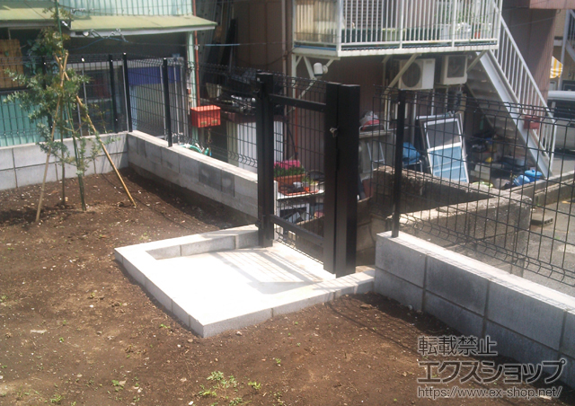 神奈川県横浜市のの門扉 ハイグリッド門扉NF8型 片開き 施工例