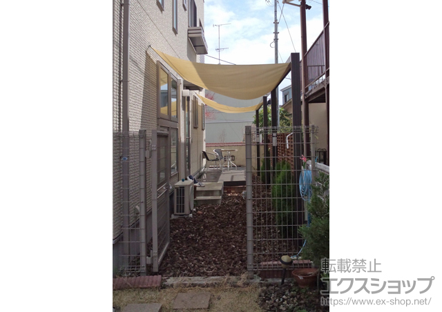 神奈川県小田原市のLIXIL リクシル（トステム）のオーニング・日よけ 彩樹B型 ボックスタイプ 手動式 施工例