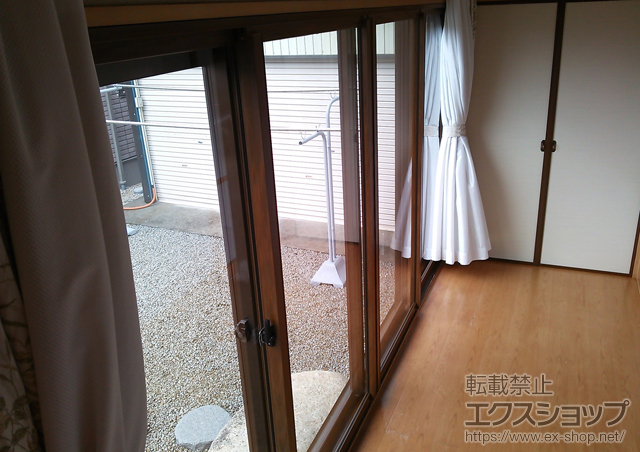 三重県員弁郡東員町のの二重窓（内窓） プラマードU 引違い窓 4枚建 施工例