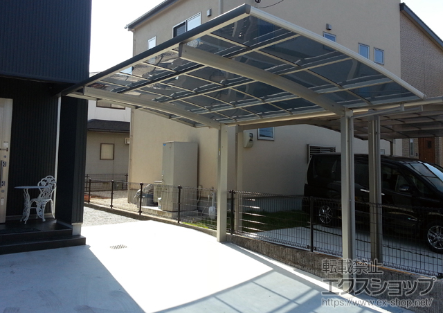 佐賀県佐賀市ののカーポート プレシオスポート 積雪〜20cm対応 施工例