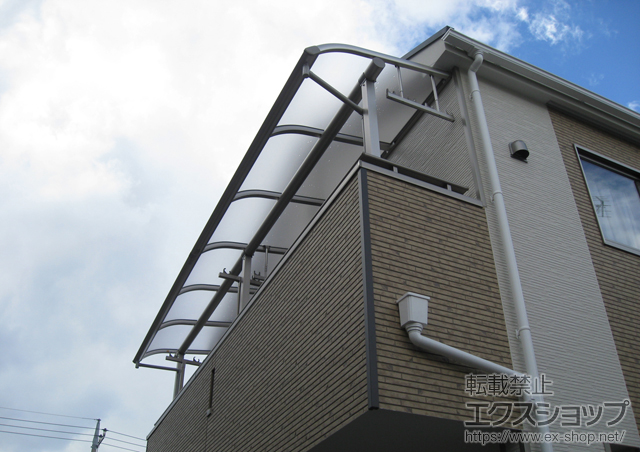 神奈川県相模原市ののバルコニー・ベランダ屋根 プレシオステラス R型 屋根タイプ 連棟 積雪〜20cm対応 施工例