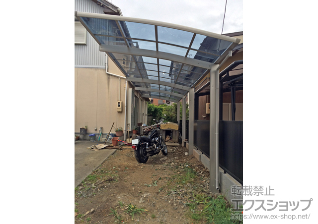 愛知県豊橋市ののカーポート プレシオスポート 縦連棟 積雪〜20cm対応 施工例